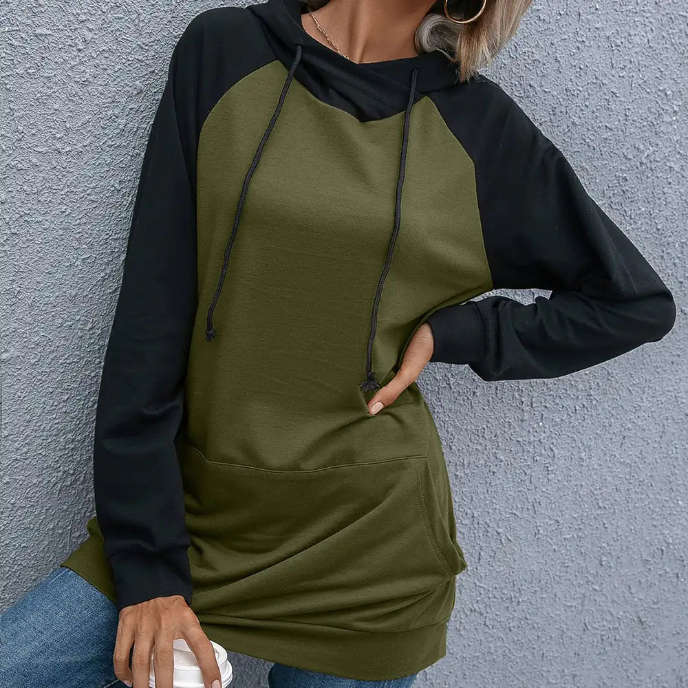 Women's Long-Sleeved Hooded Pullover Sweater