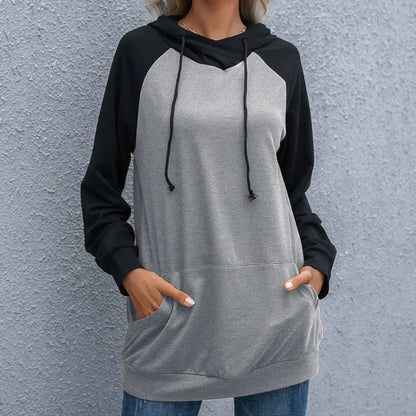 Women's Long-Sleeved Hooded Pullover Sweater