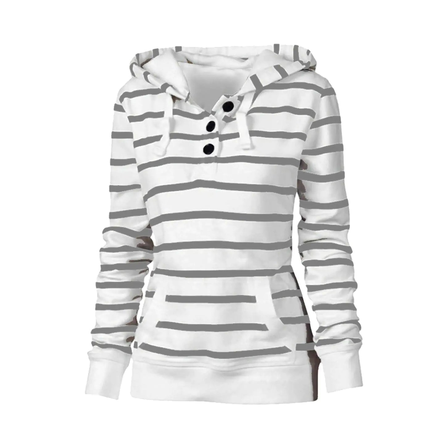 Casual Women's Long-Sleeved Hooded Pullover