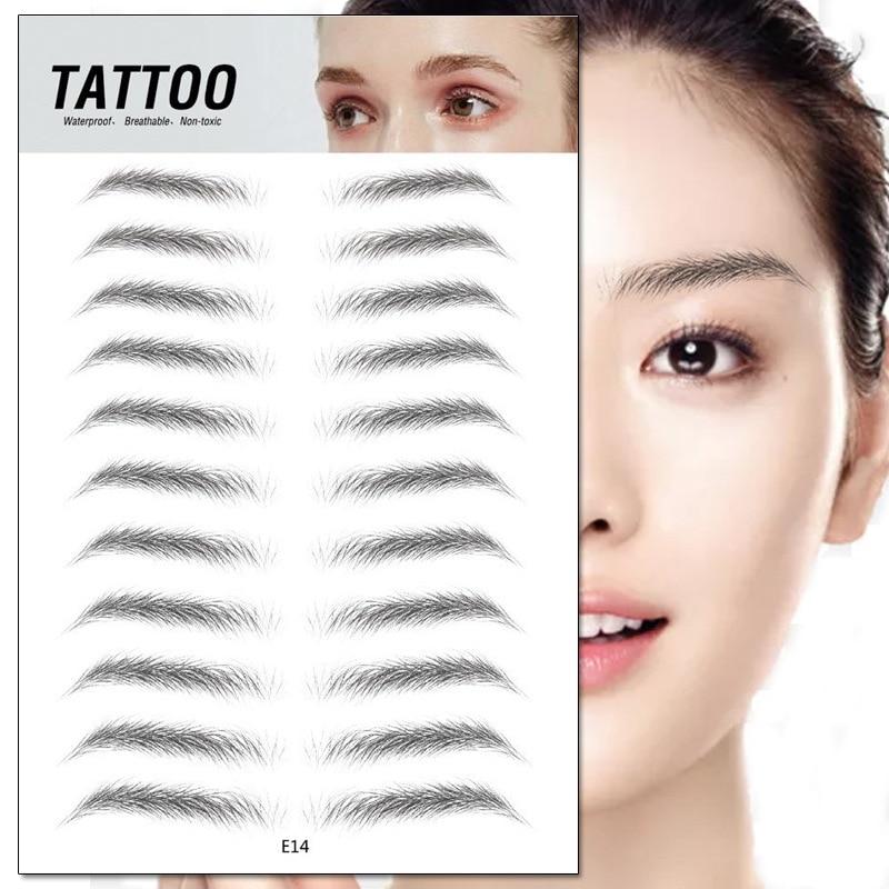 4D Waterproof Eyebrow Tattoo Stickers