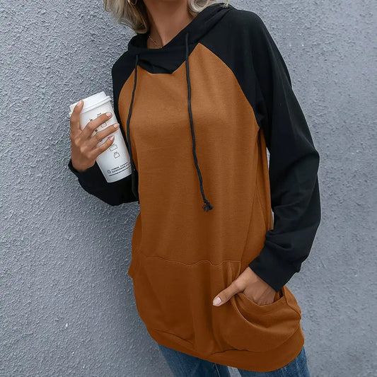 Women's Long-Sleeved Hooded Pullover Sweater
